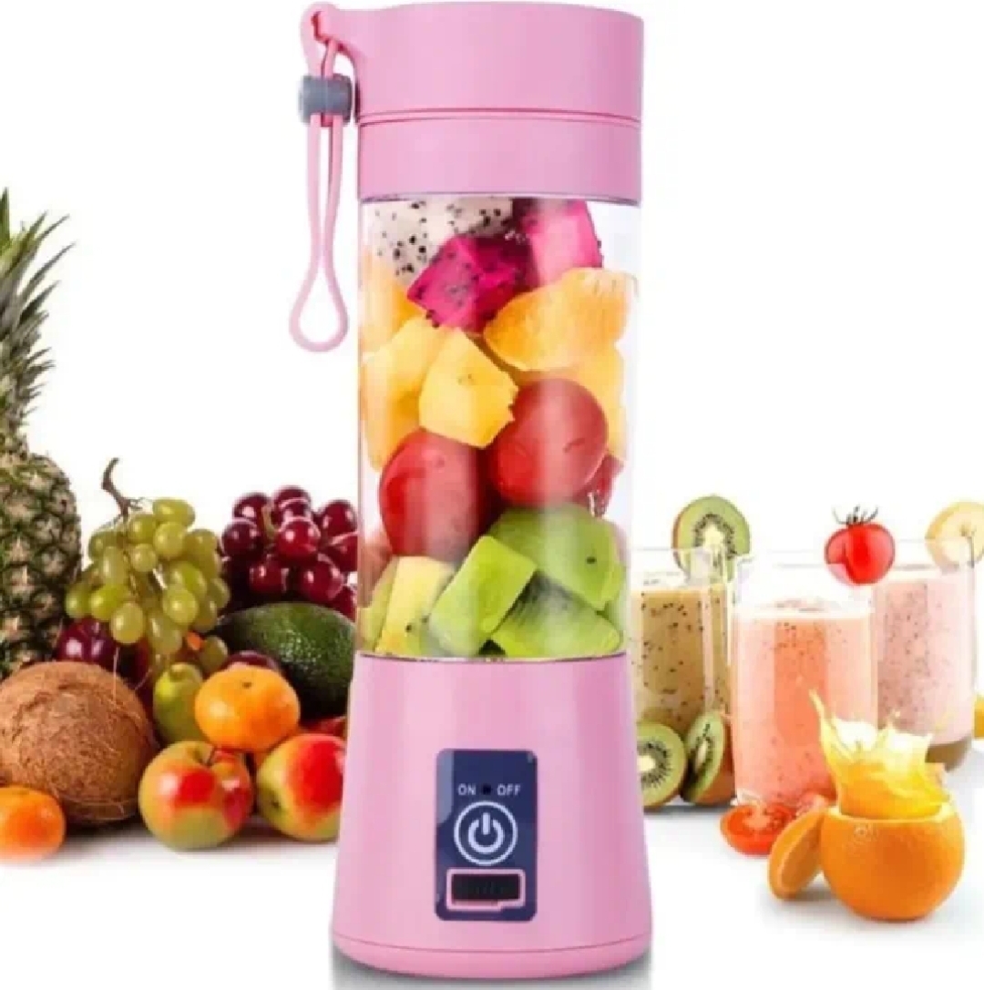 USB Rechargeable Portable Electric Fruit Juicer Blender (6 blades)